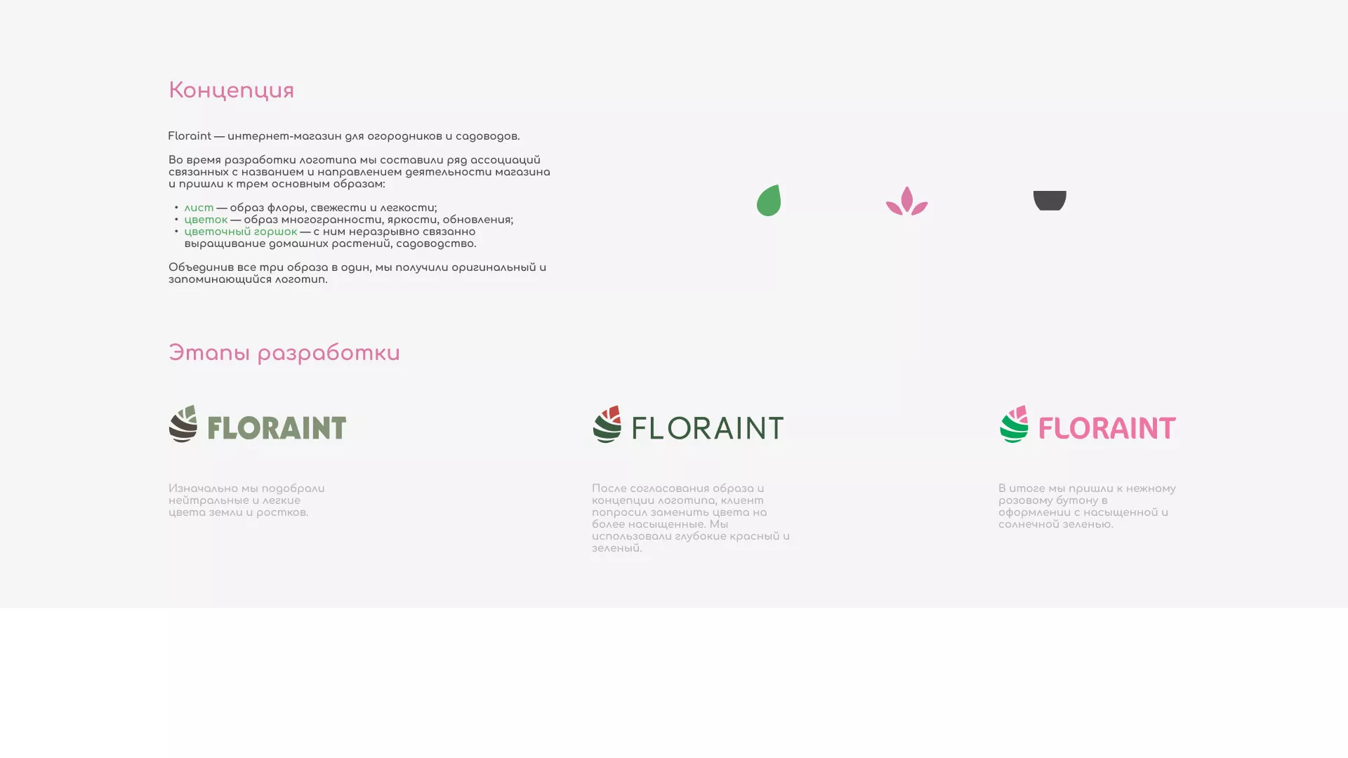 Создание логотипа и интернет-магазина «FLORAINT» в Таре